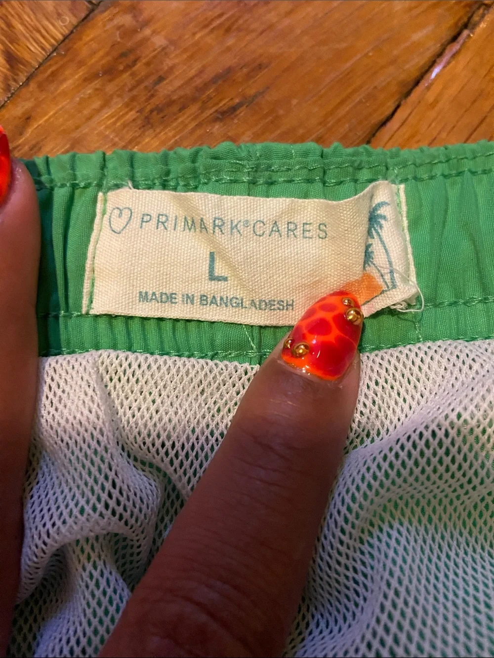 Primark Men's Swim Trunks in Bright Green